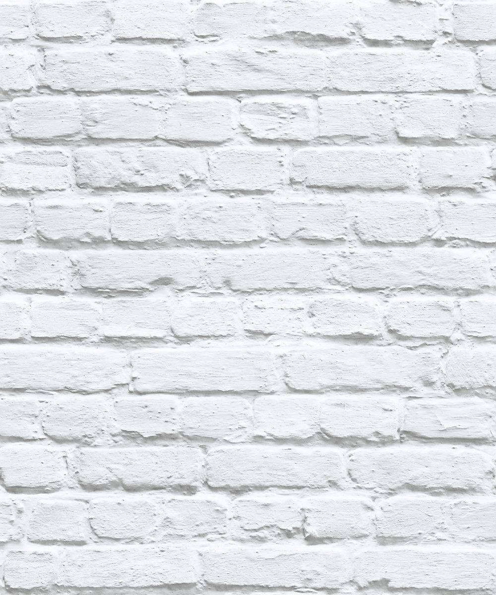 white painted brick wall, textured mortar lines, subtle shadows, SD Phone Wallpaper