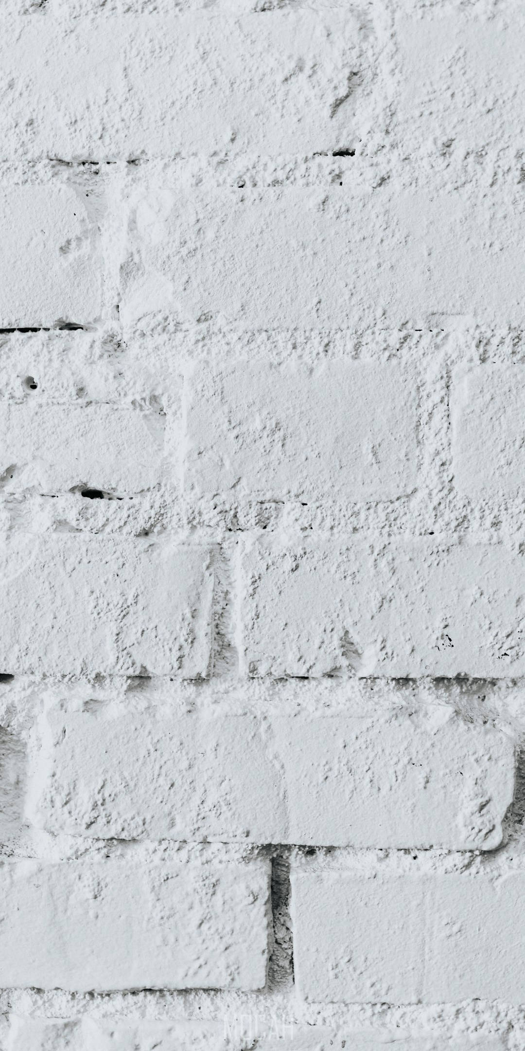 white-painted brick wall, textured mortar, subtle gray shadows, Full HD Phone Wallpaper