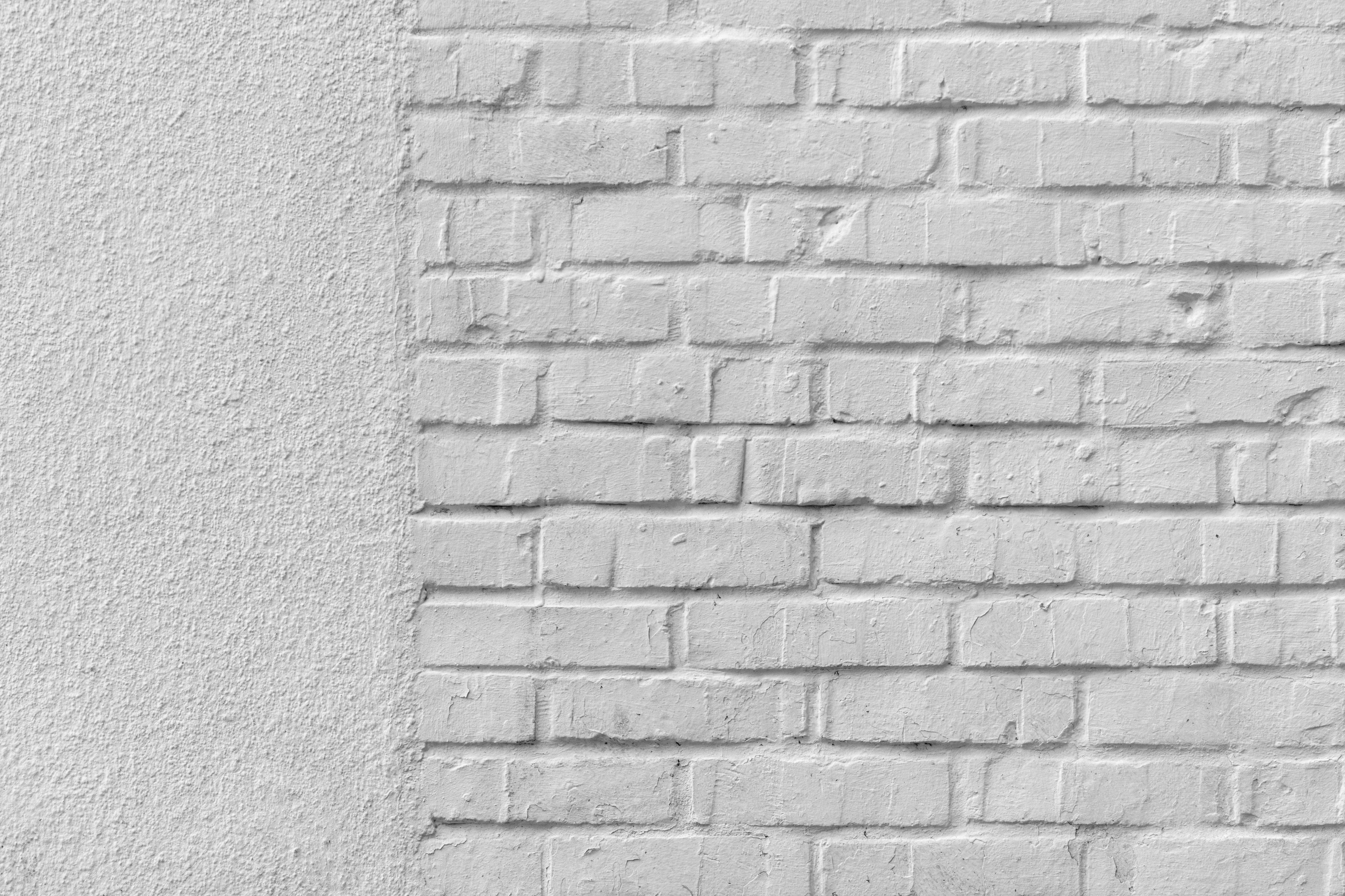 white brick, stucco wall, textured plaster, 5K Desktop Wallpaper