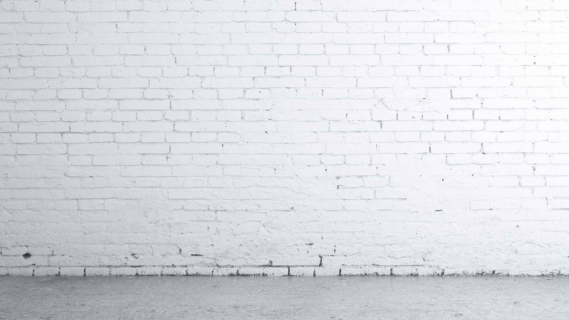 white brick, smooth gray floor, soft even lighting, Full HD Desktop Wallpaper