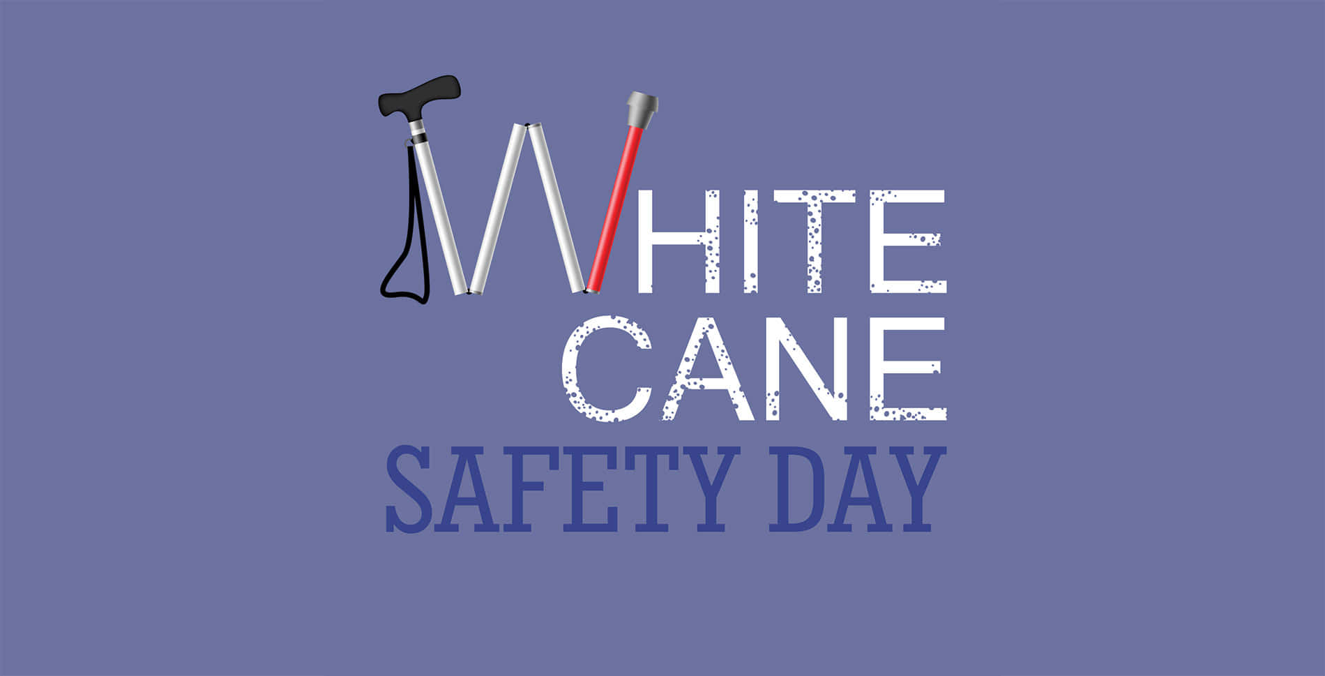 White Cane Safety Day, white cane, purple background, HD Desktop Wallpaper