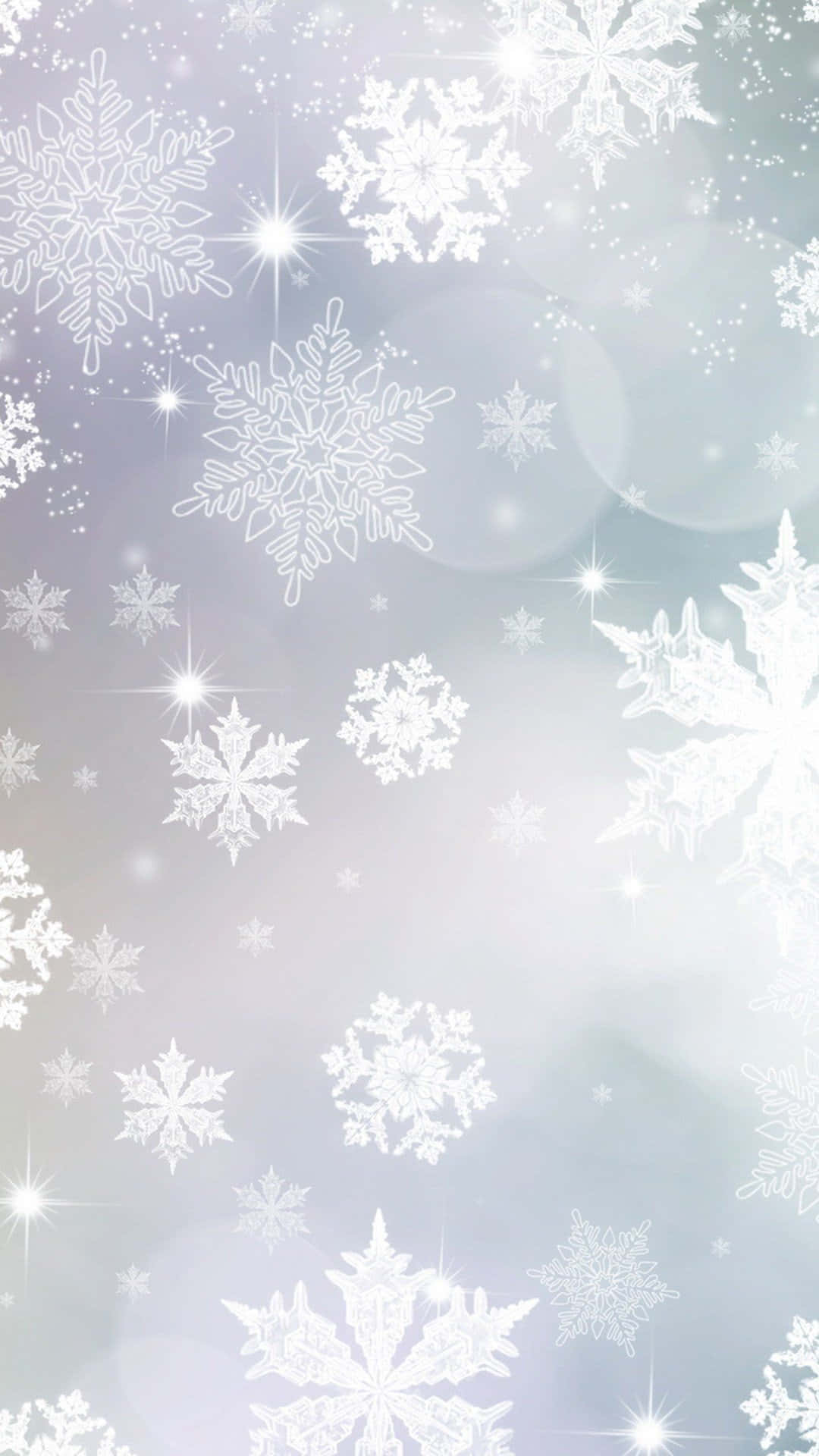 White Christmas, iPhone, snowflakes, Full HD Phone Wallpaper