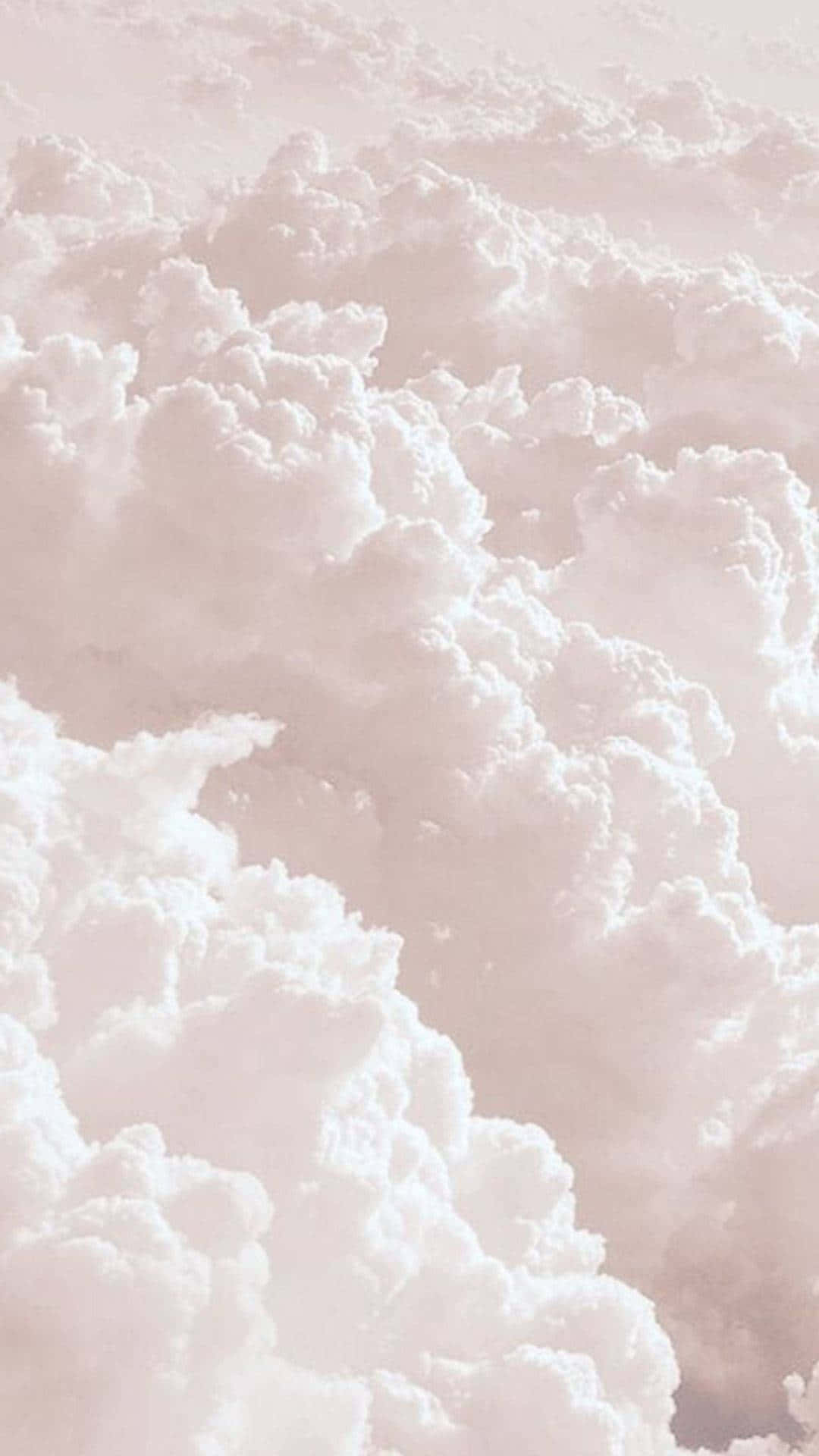 White Clouds, pastel pink, white, Full HD Phone Wallpaper