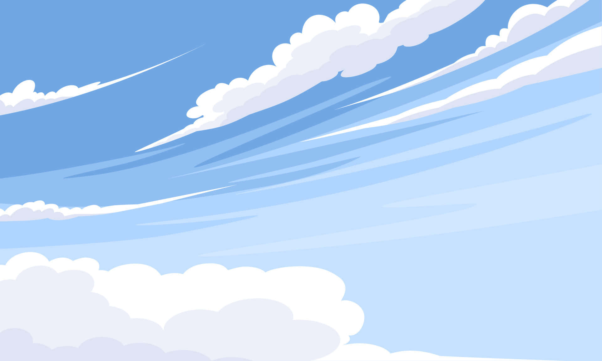 white clouds, blue sky, fluffy white clouds, Full HD Desktop Wallpaper