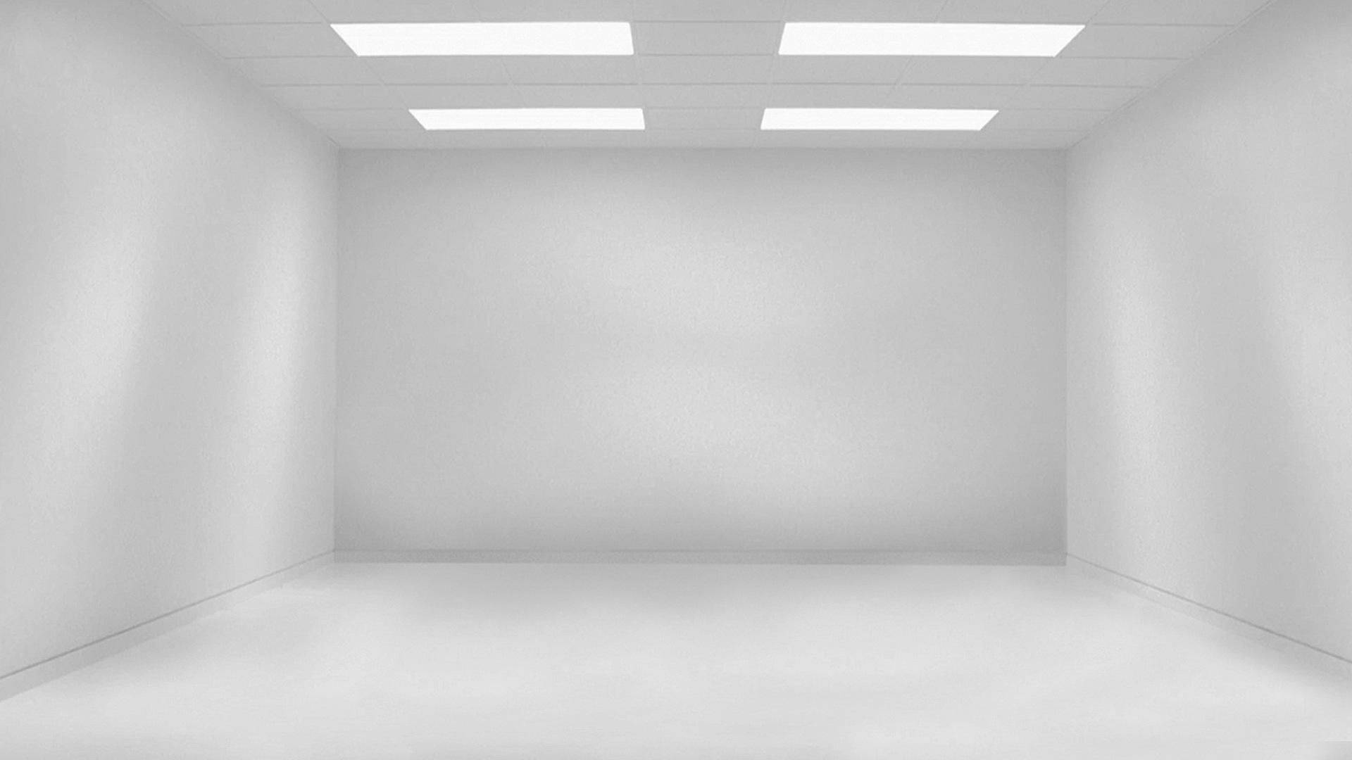 white room, fluorescent ceiling lights, plain walls, Full HD Desktop Wallpaper