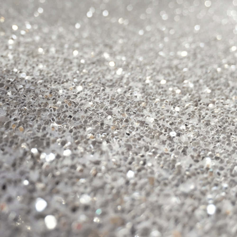 White Glitter, shimmering silver glitter, bokeh highlights, SD Desktop Wallpaper