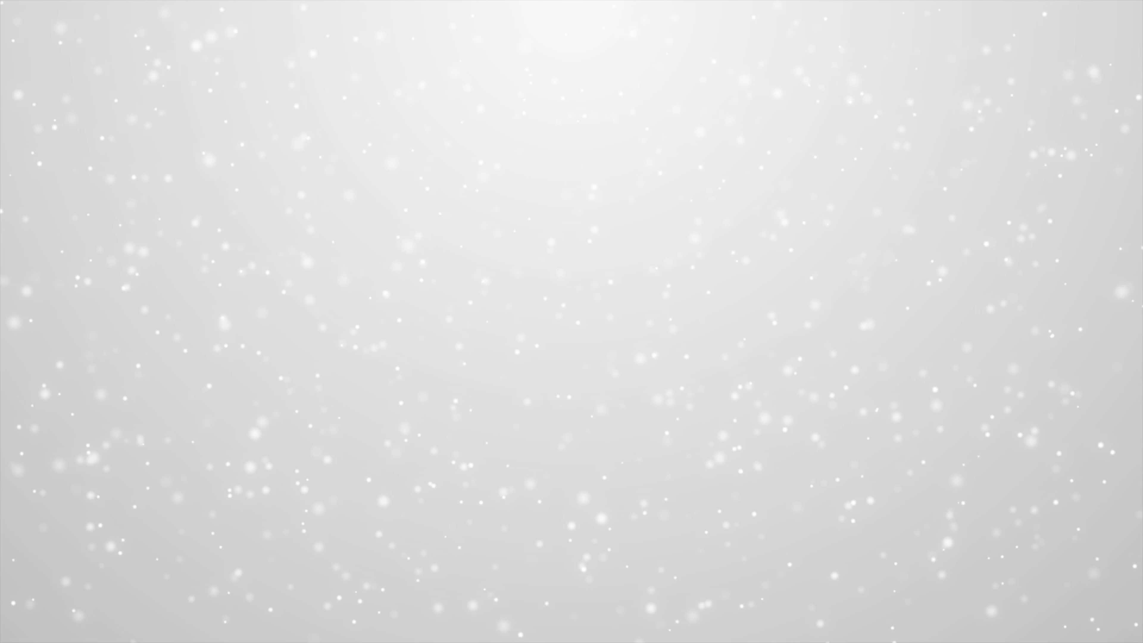 White Glitter, soft white snowflakes, luminous gradient sky, 4K Desktop Wallpaper