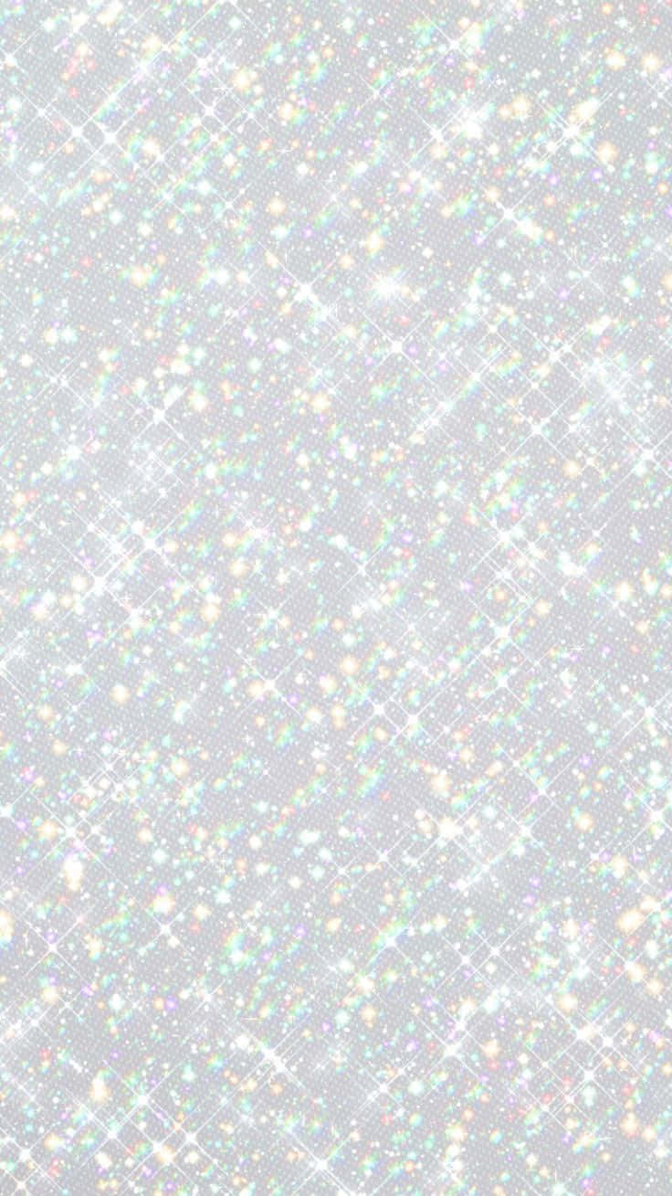 white glitter, shimmering silver background, holographic glitter particles, HD Phone Wallpaper
