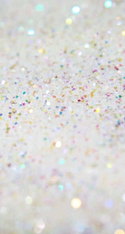 White Glitter, pastel rainbow hues, sparkling glitter, SD Phone Wallpaper
