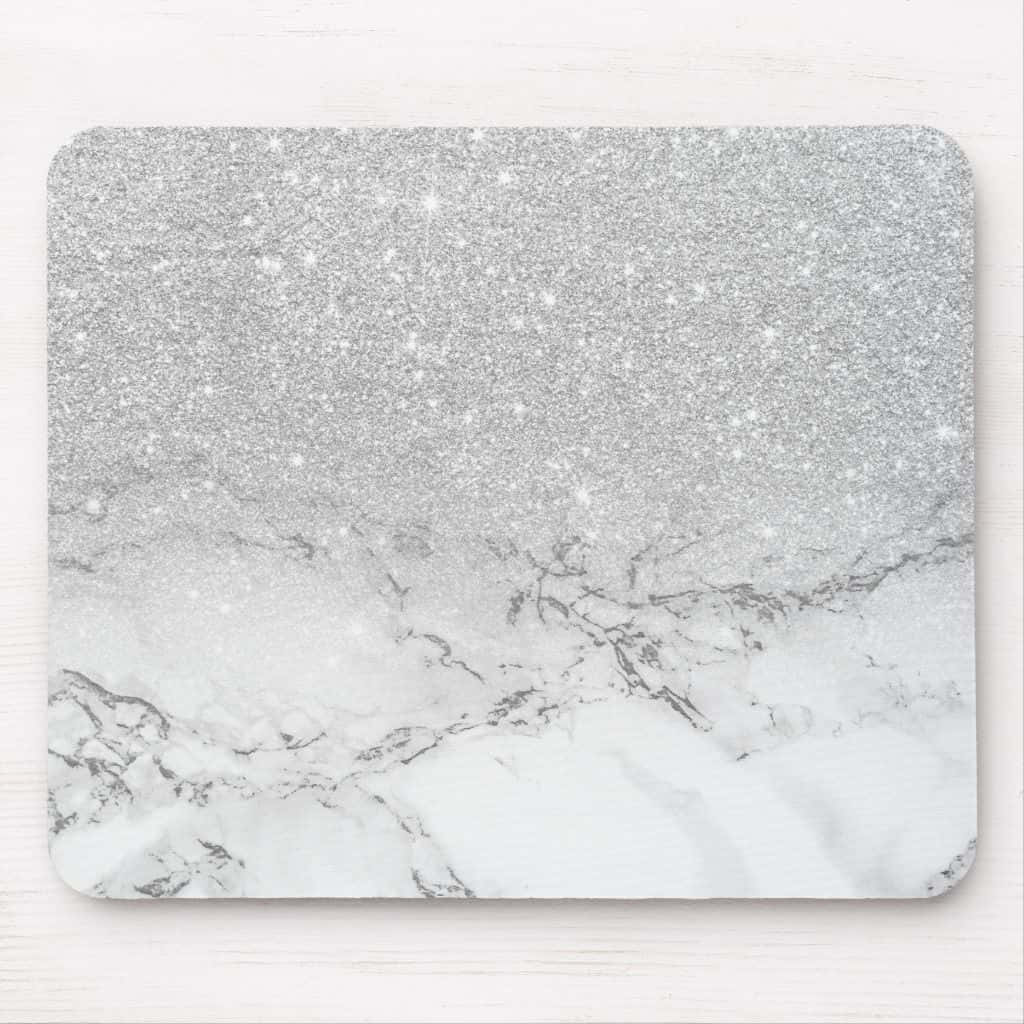 White Glitter, sparkling silver glitter, white marble, SD Desktop Wallpaper