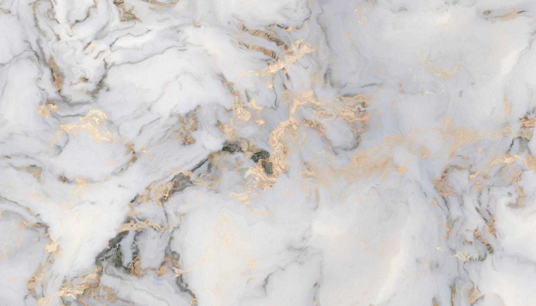 creamy white and gold marble, white marble, swirling gold veins, HD Desktop Wallpaper