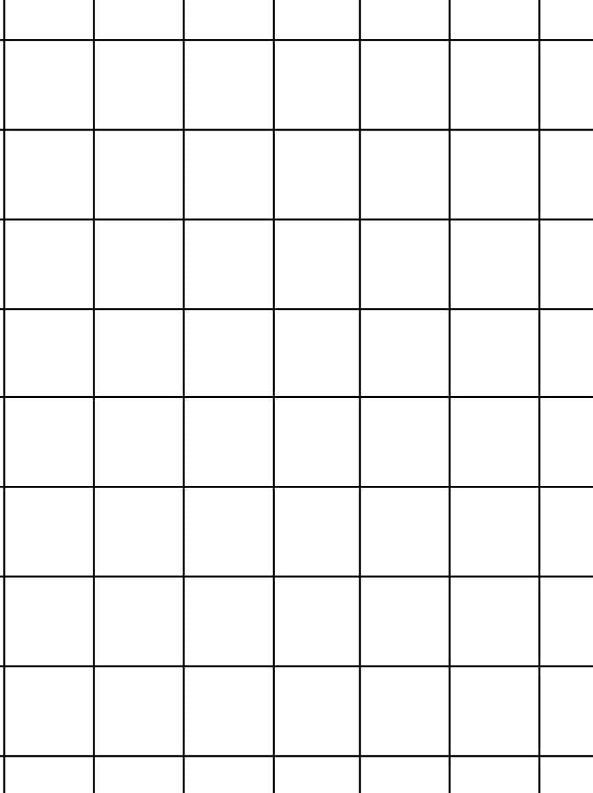 white grid aesthetic, clean white background, precise black grid pattern, SD Phone Wallpaper