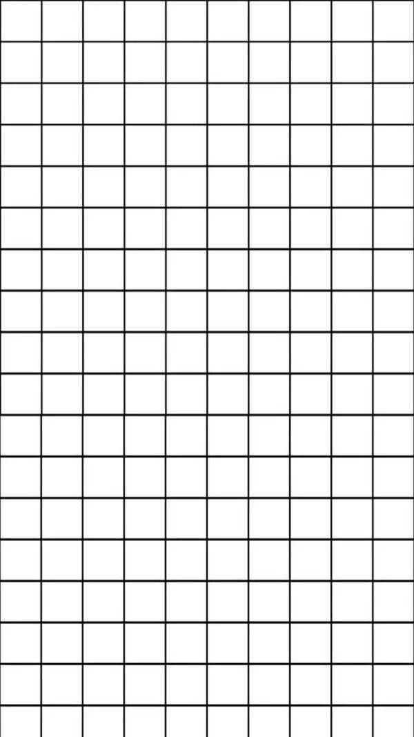 white grid aesthetic, thin black lines, white background, SD Phone Wallpaper