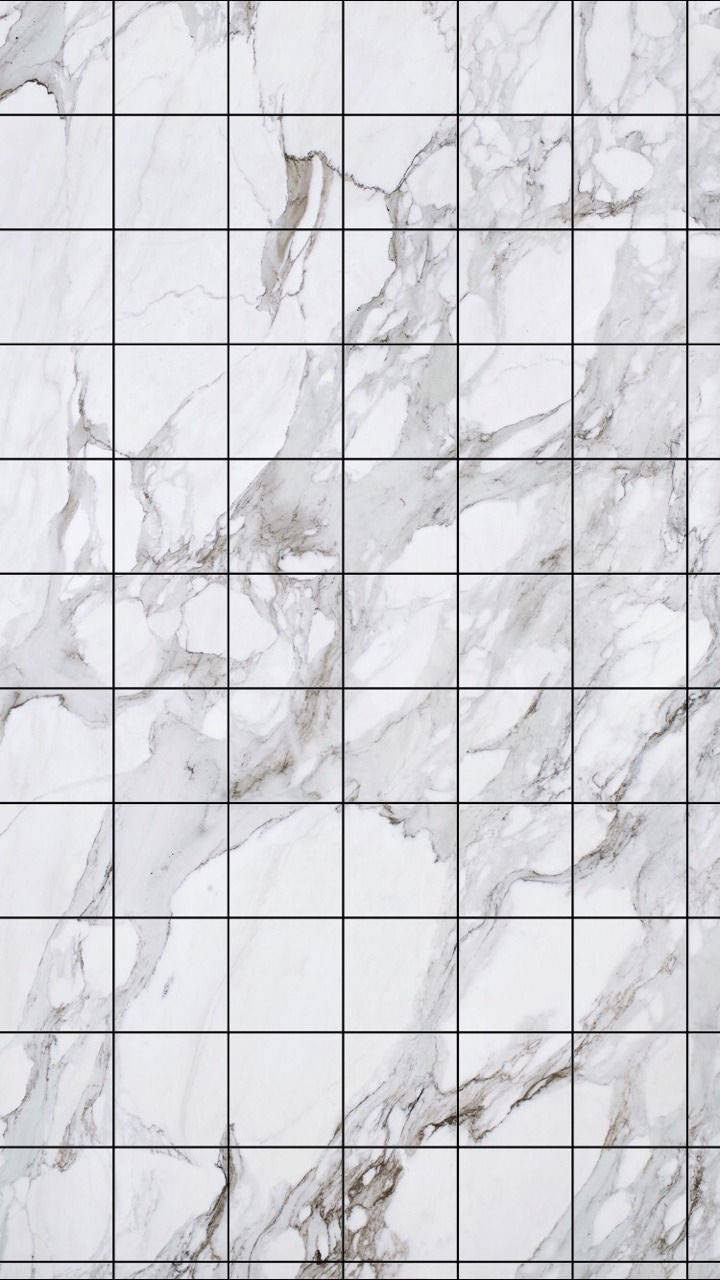 White marble tiles, gray veins, grid pattern, HD Phone Wallpaper