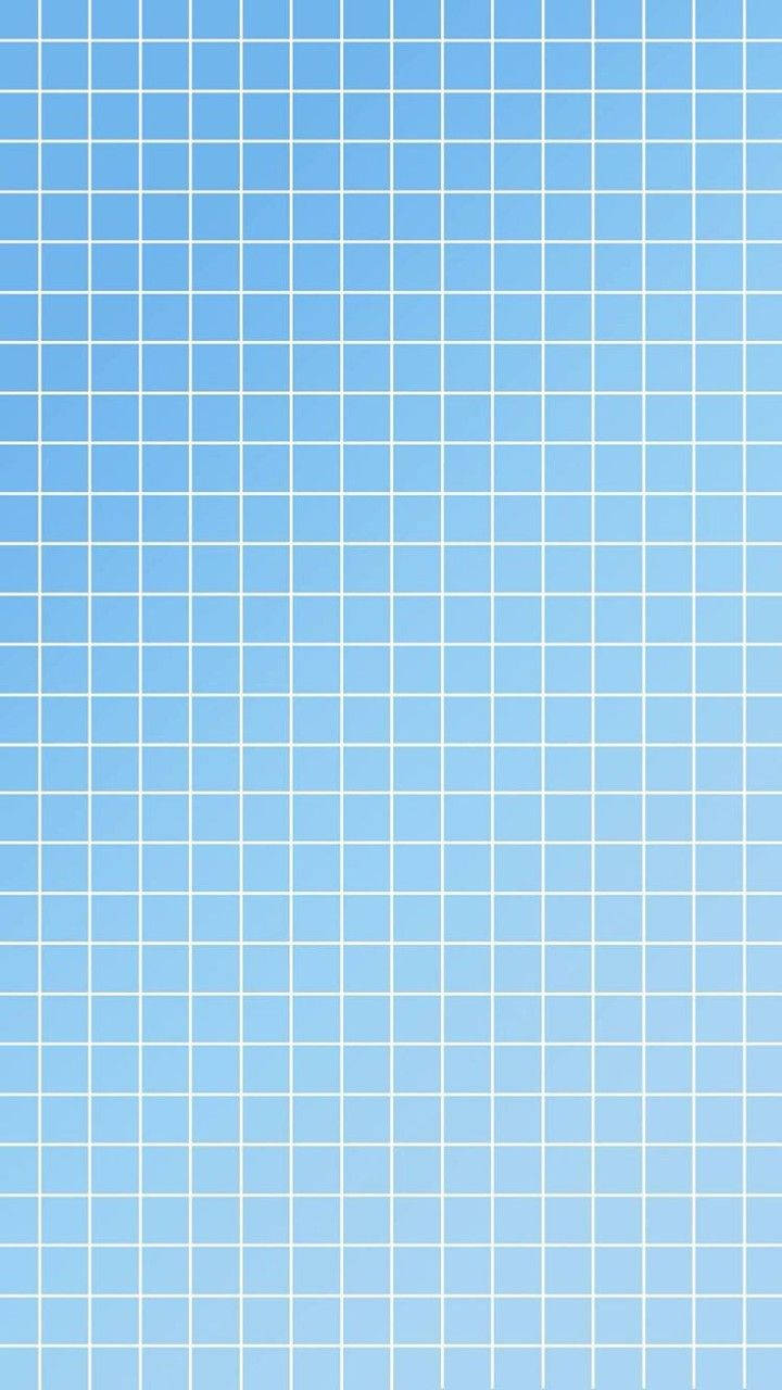 blue and white aesthetic, soft blue squares, white outlines, HD Phone Wallpaper