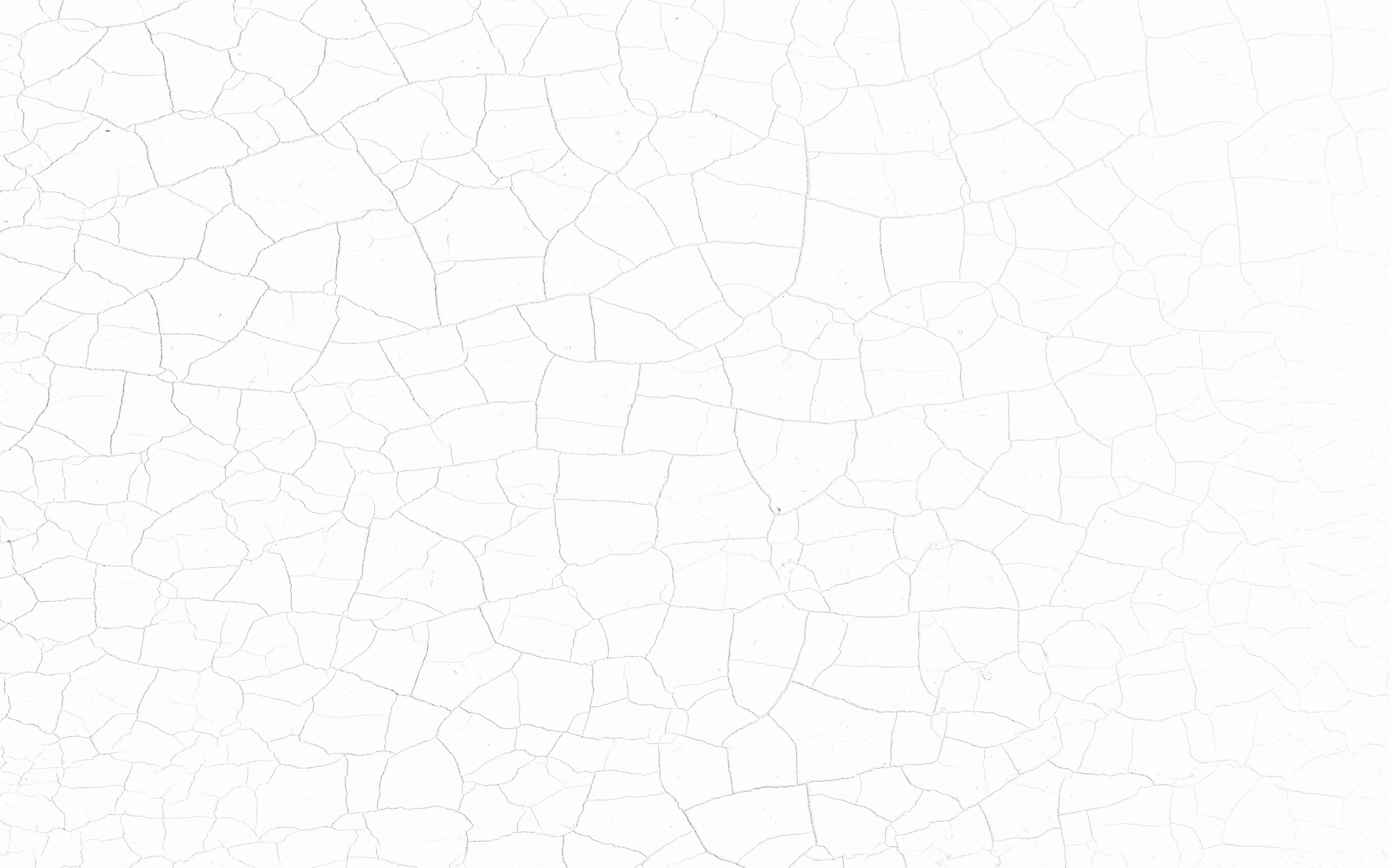 White HD, cracked pattern, irregular polygonal patterns, 4K Desktop Wallpaper