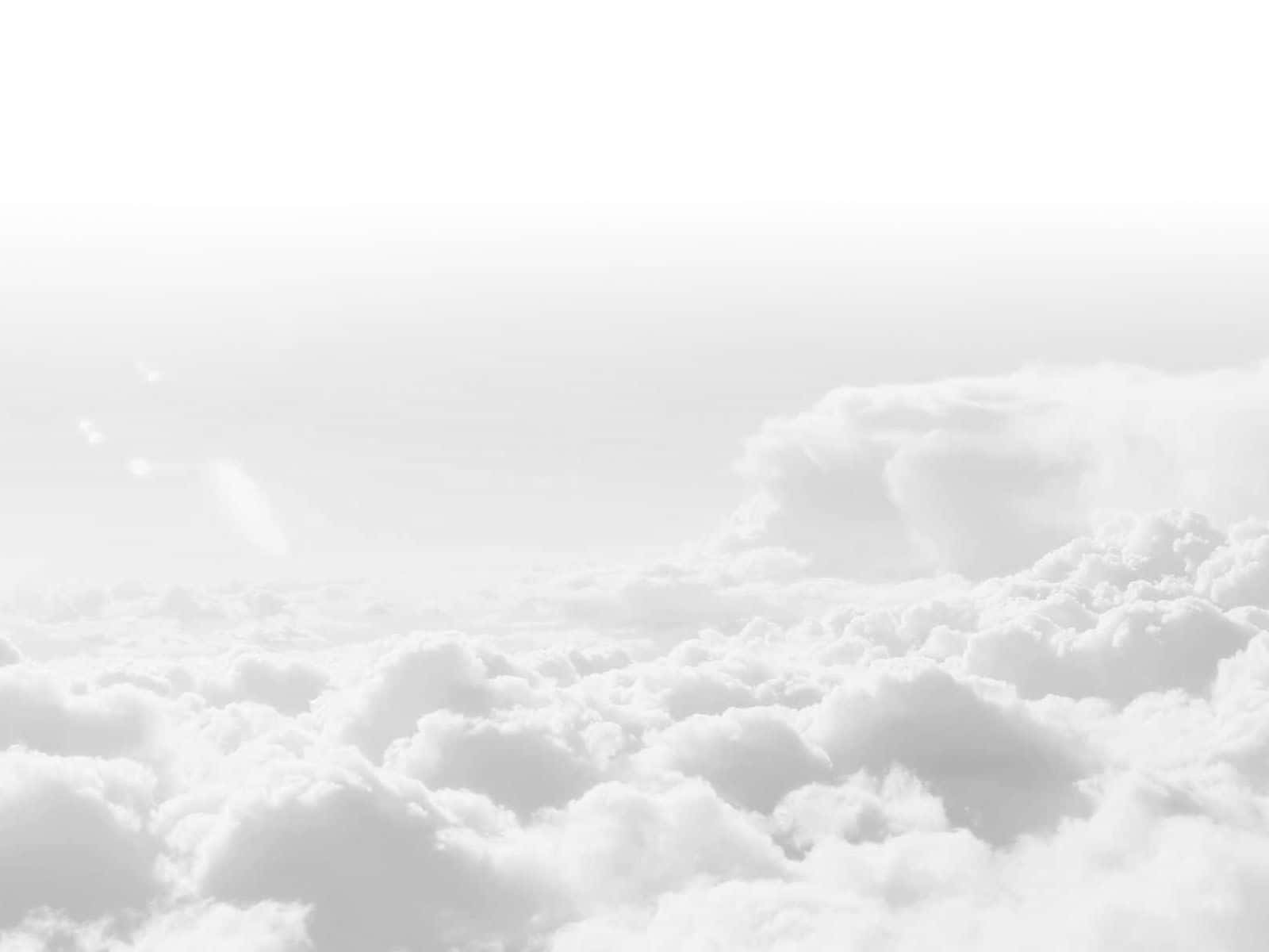 White iPad, fluffy white clouds, soft glowing sky, HD Desktop Wallpaper