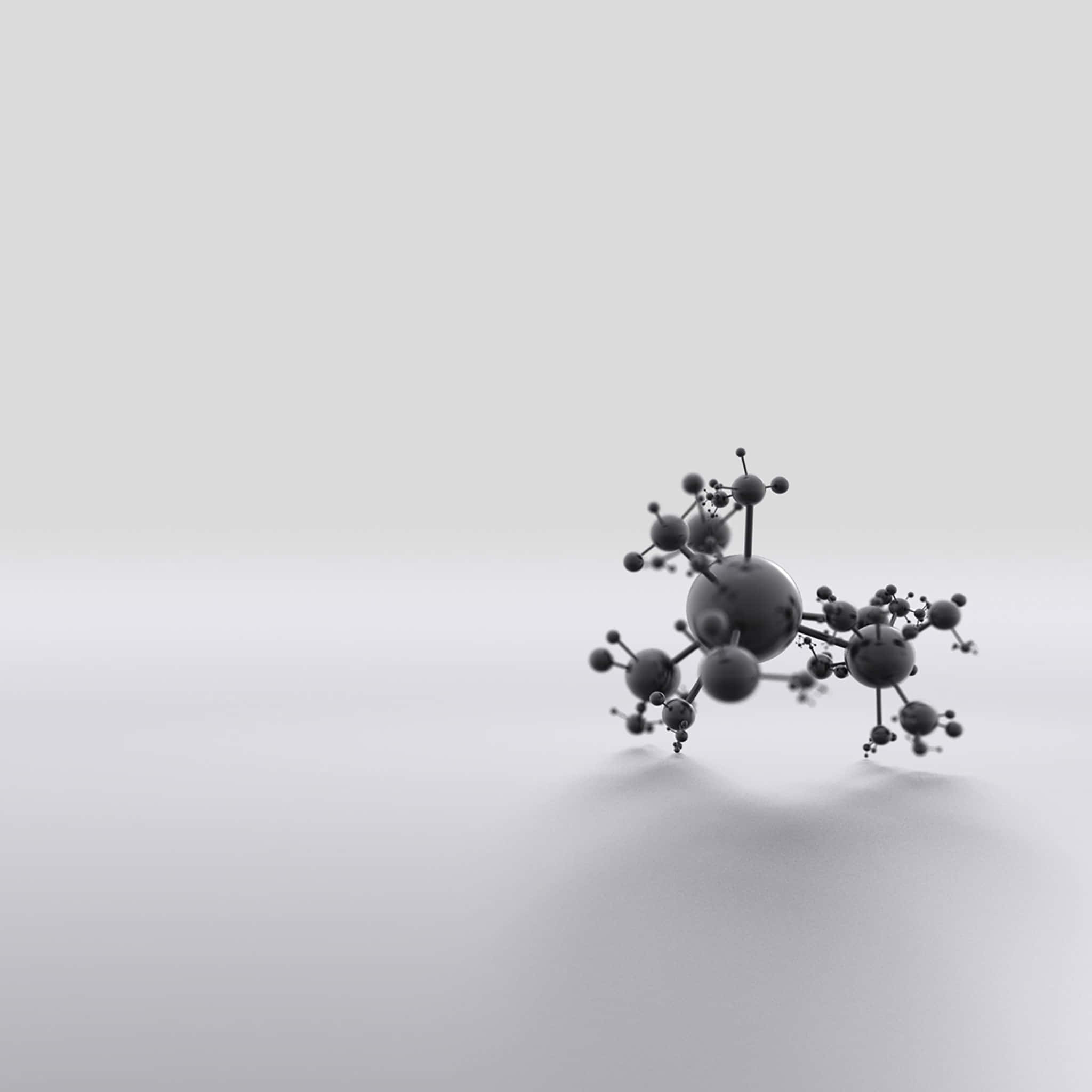 White iPad, 3d-rendered, molecular structure, Full HD Desktop Wallpaper