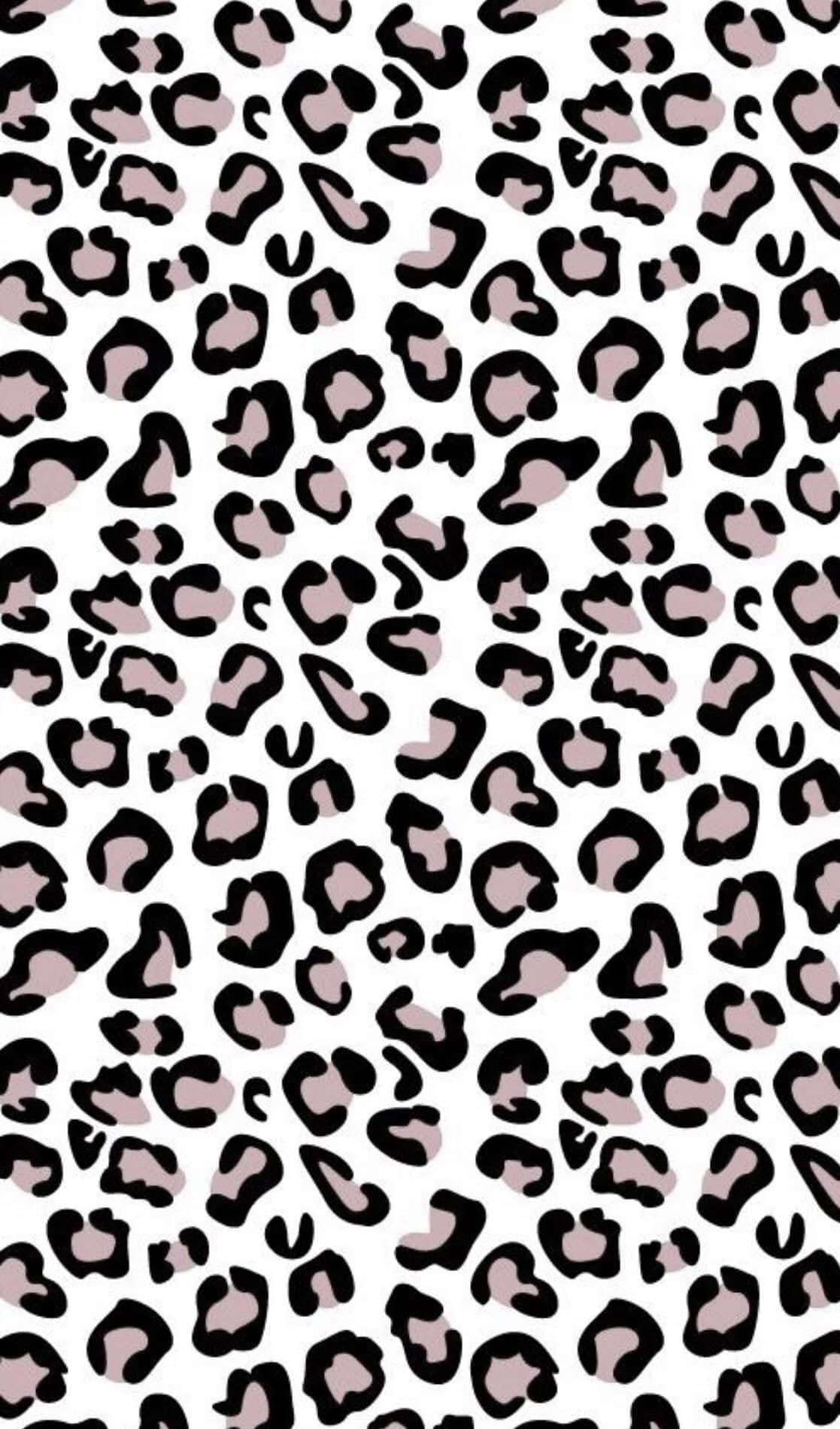 White Leopard Print, black, dusty rose, HD Phone Wallpaper