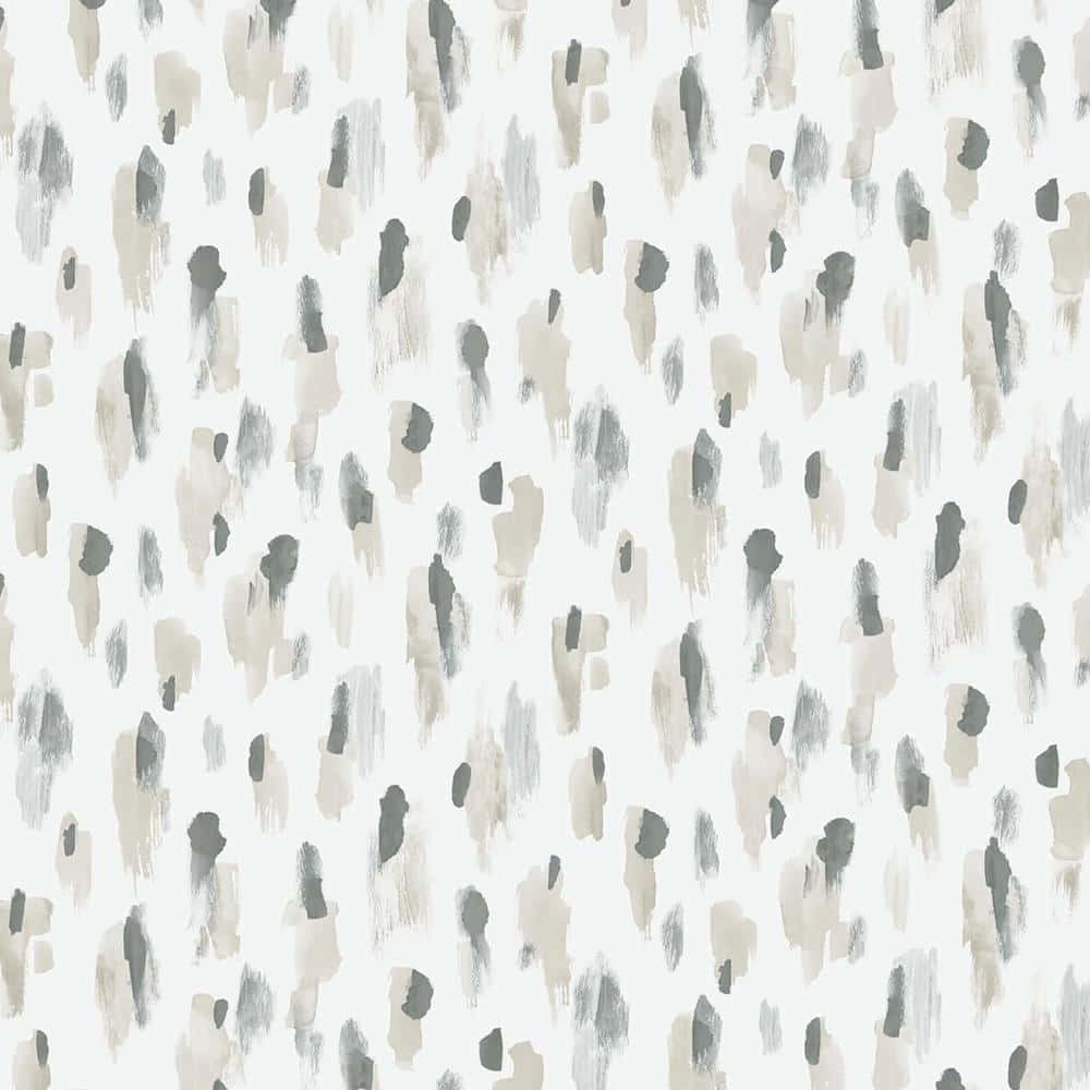 white leopard print, soft gray beige, brushstrokes, SD Desktop Wallpaper