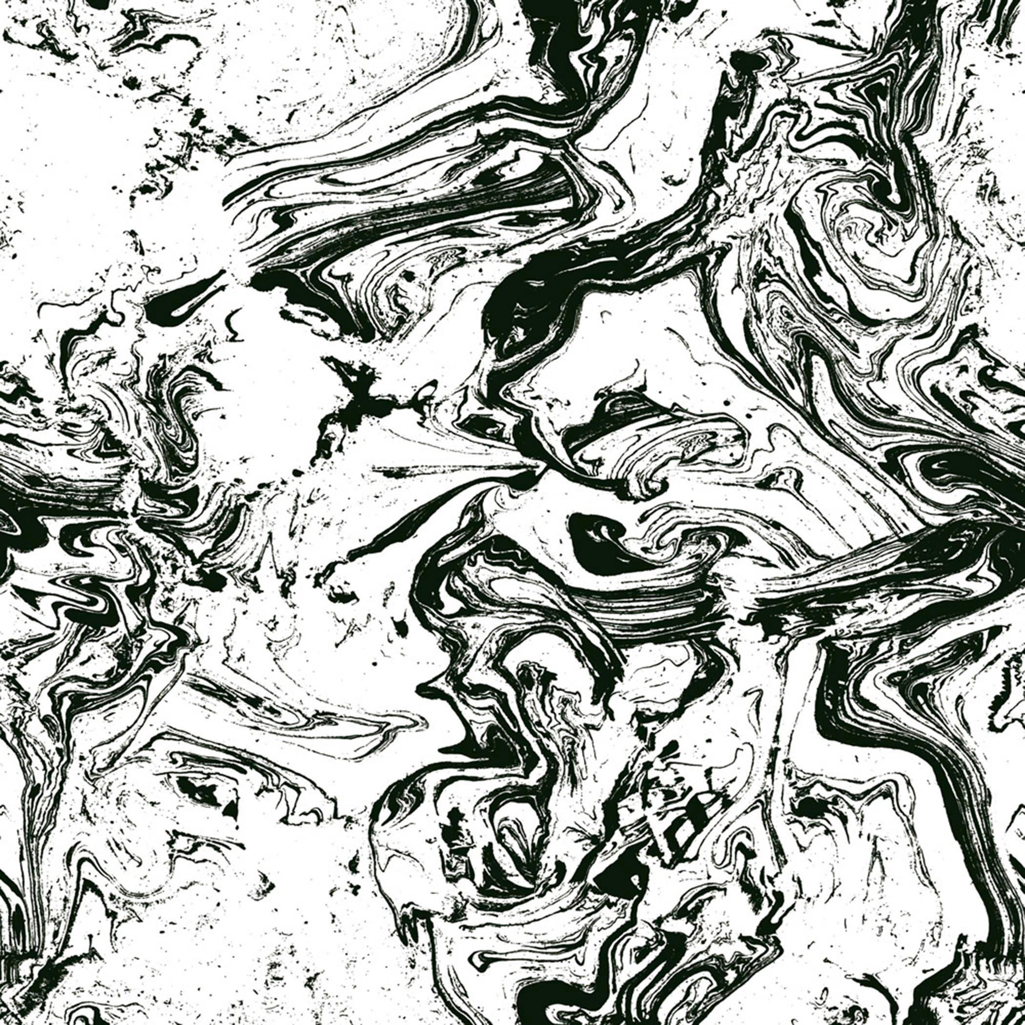 White Marble HD, black and white abstract swirls, fluid motion, Full HD Desktop Wallpaper
