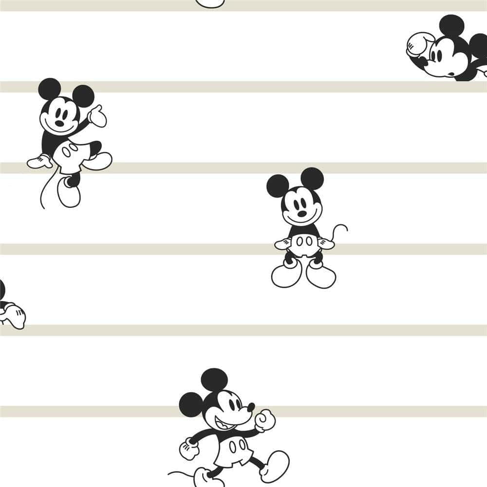 White Mickey Mouse, Mickey Mouse, Red Shorts, SD Desktop Wallpaper