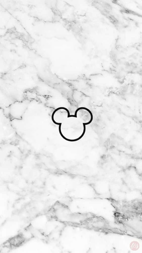 White Mickey Mouse, Mickey Mouse, black outline, SD Phone Wallpaper