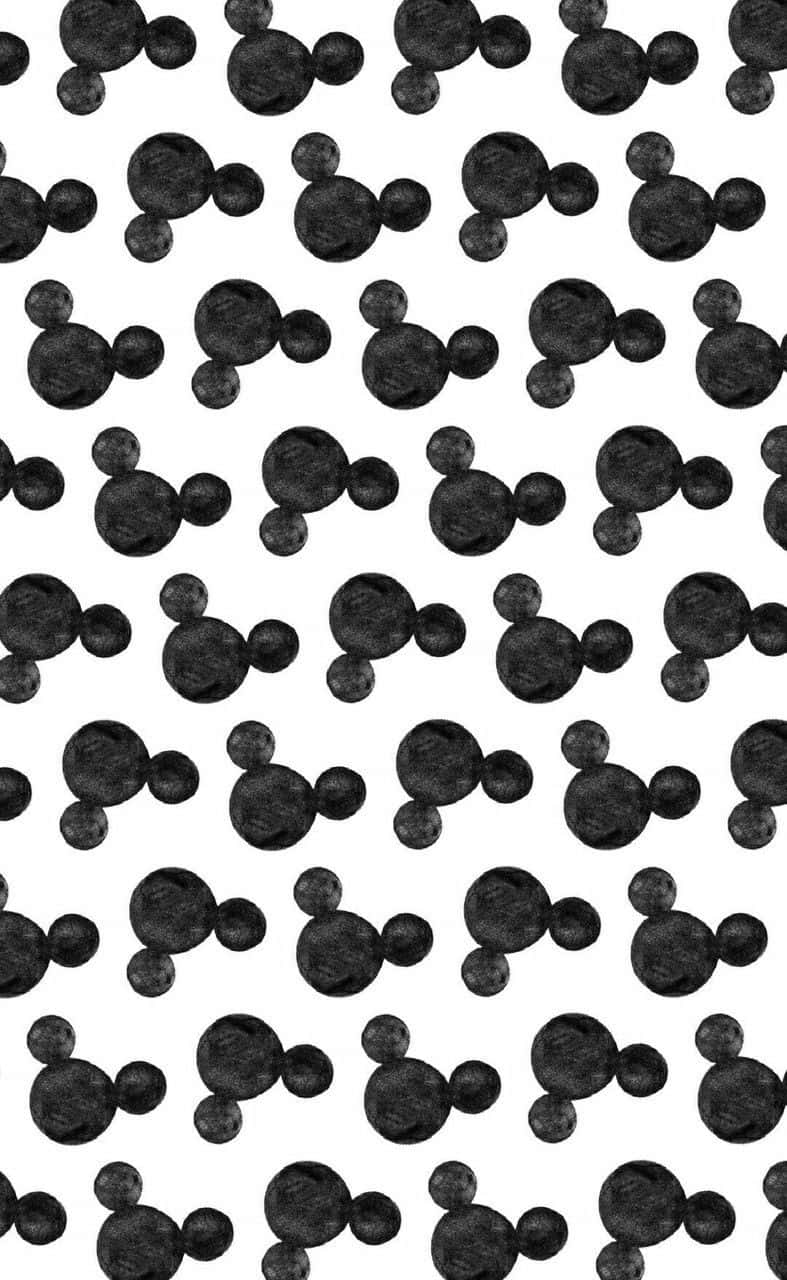 White Mickey Mouse, Mickey Mouse, black chalk-style, HD Phone Wallpaper