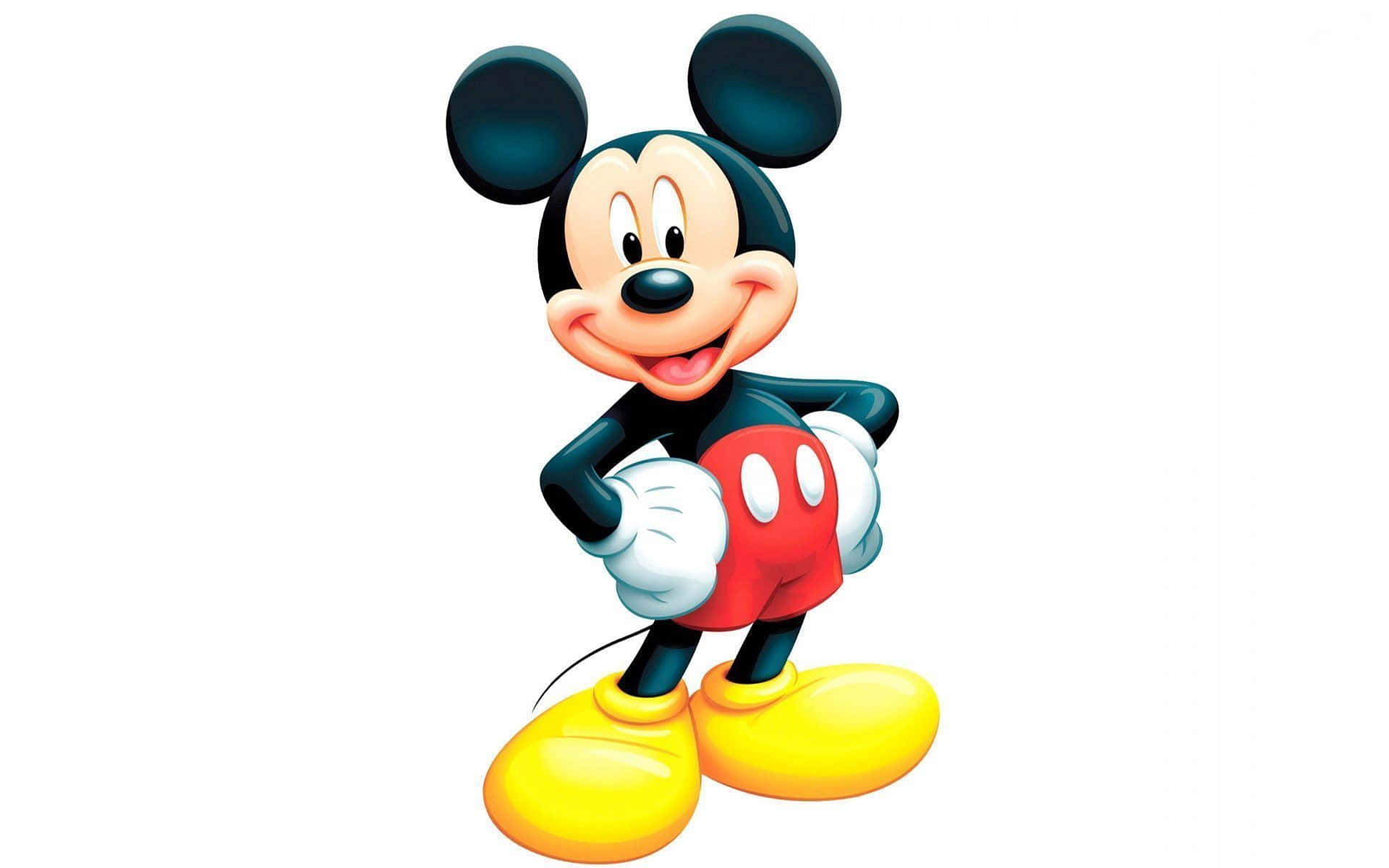 Mickey Mouse, red shorts, yellow shoes, Full HD Desktop Wallpaper