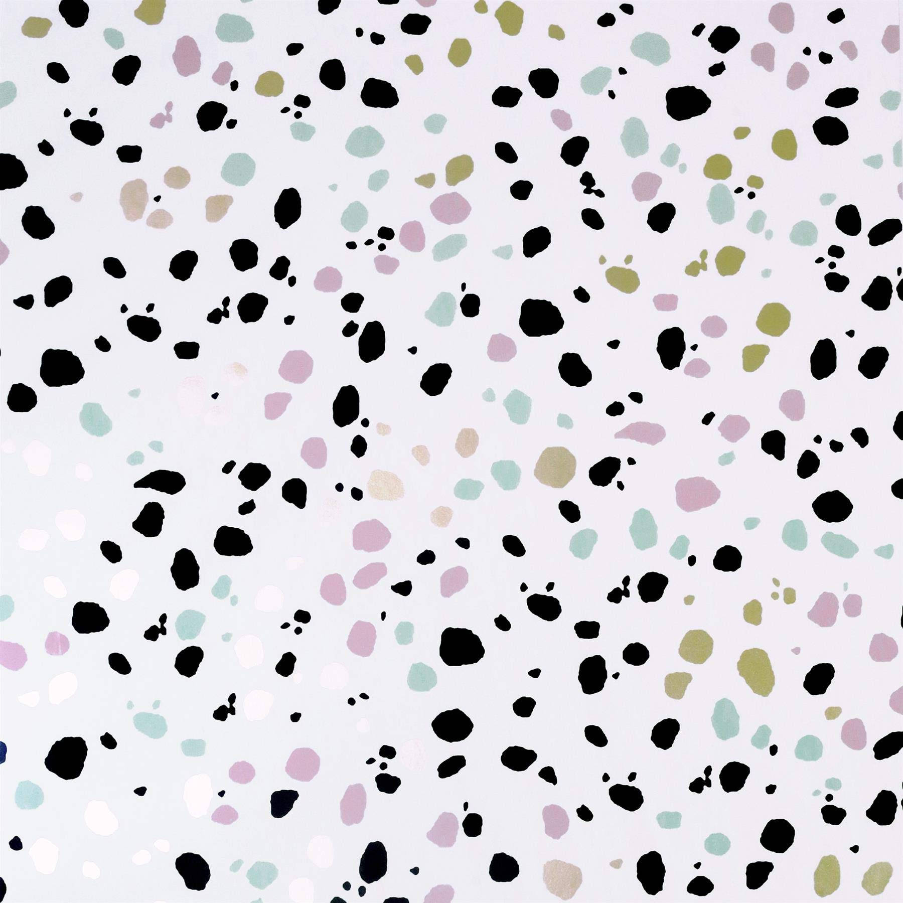 white pastel, modern terrazzo pattern, black specks, HD Desktop Wallpaper