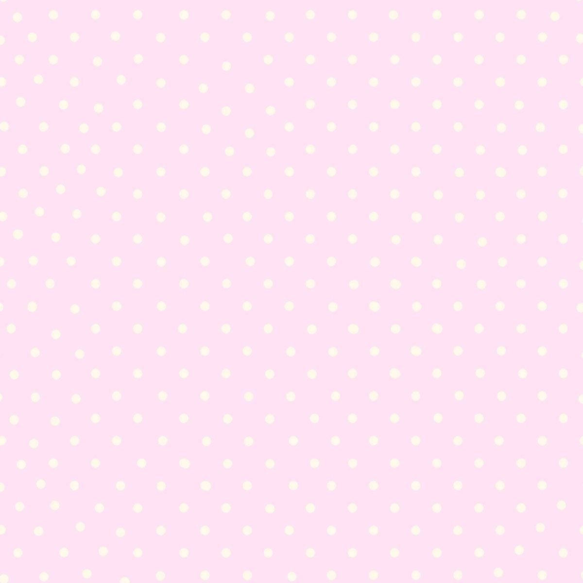 Polka Pink White Pattern, soft pink background, cream-colored polka dots, SD Desktop Wallpaper