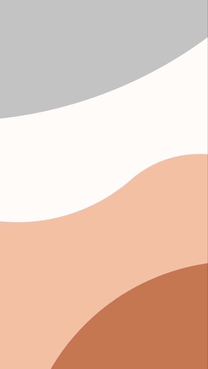 beige gray, white, orange, SD Phone Wallpaper
