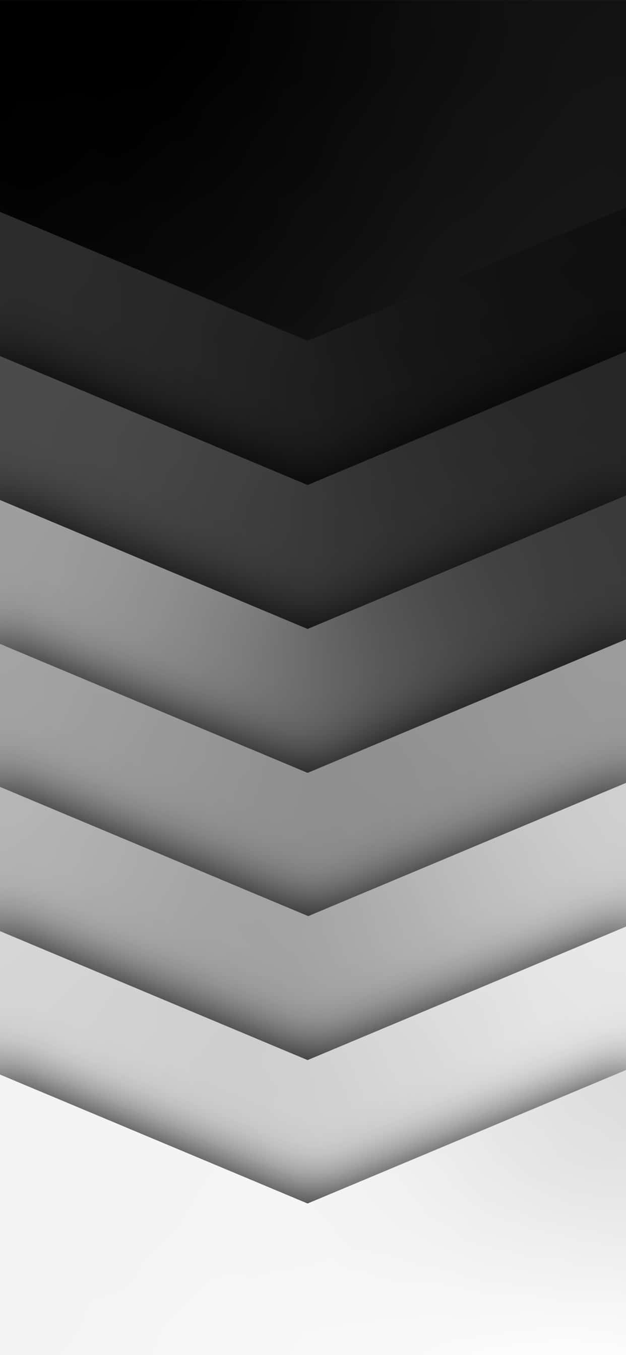 zigzag pattern, layered chevrons, gradient grayscale tones, 2K Phone Wallpaper