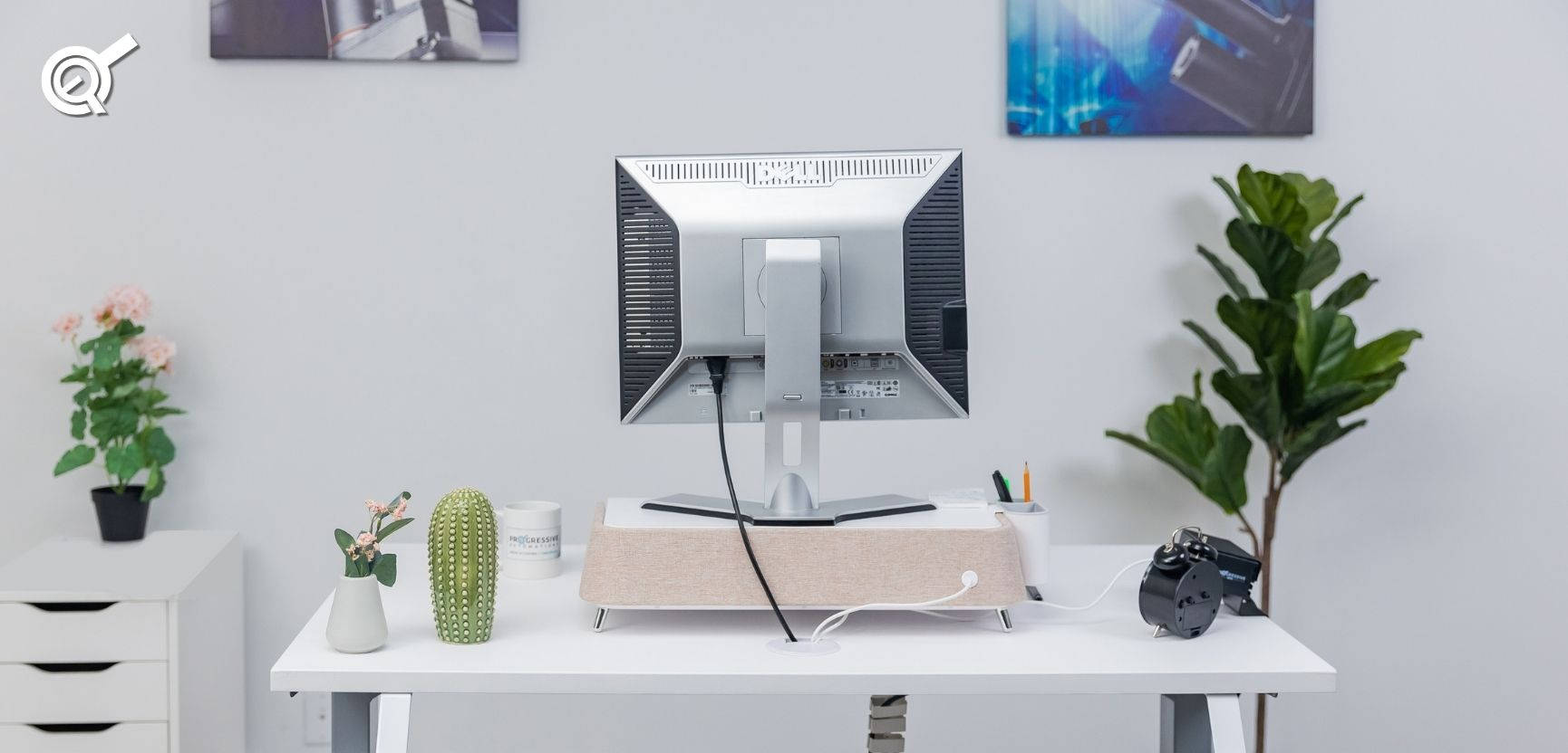 White Pc, 1730 x 832, minimalist white desk setup, HD Desktop Wallpaper