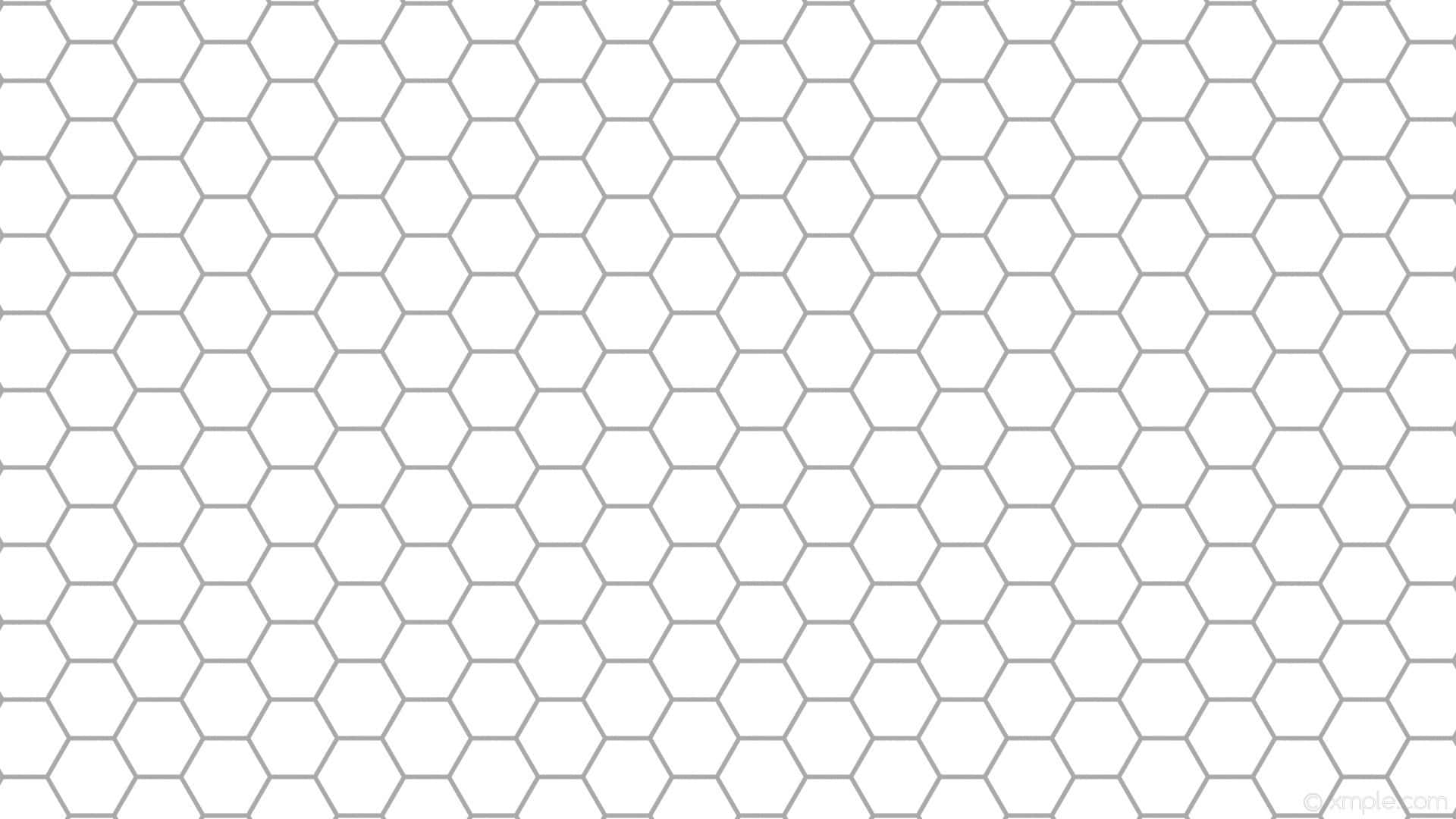 White PC, light gray hexagons, white background, Full HD Desktop Wallpaper