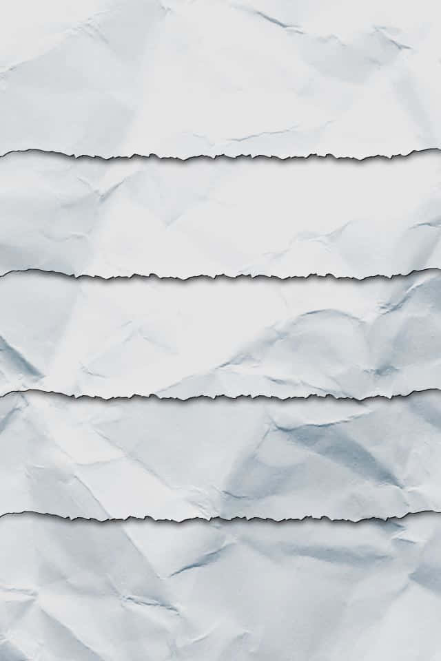 white crumpled torn paper, horizontal strips, torn edges, SD Phone Wallpaper