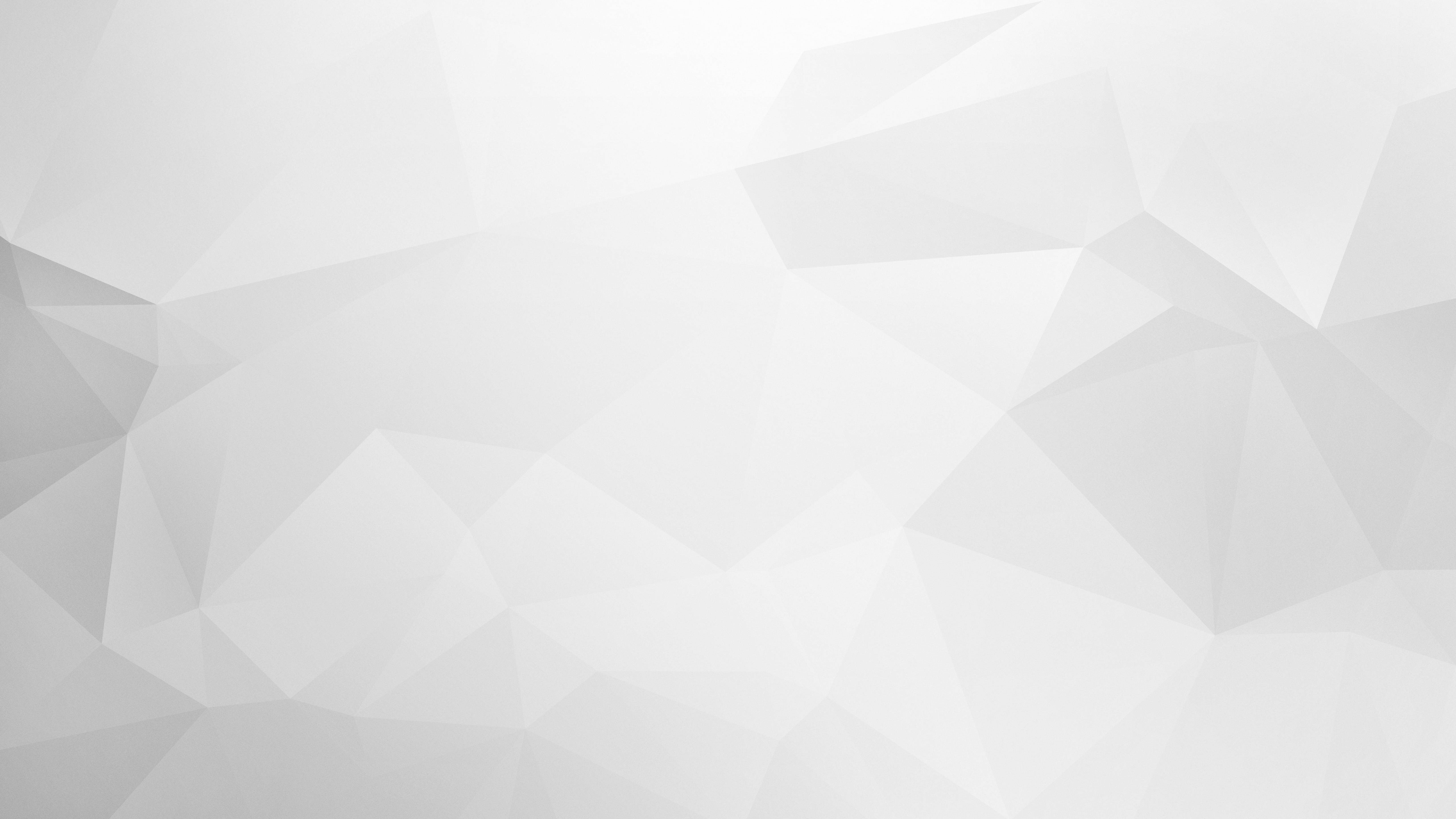 Contoured Cool White, soft gray, polygonal shapes, 5K Desktop Wallpaper