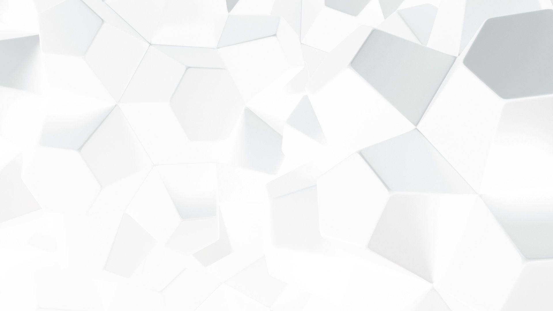 Cool White Geometric Panes, soft white, geometric facets, Full HD Desktop Wallpaper