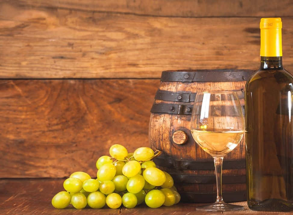 white wine, glass bottle of white wine, glass, SD Desktop Wallpaper