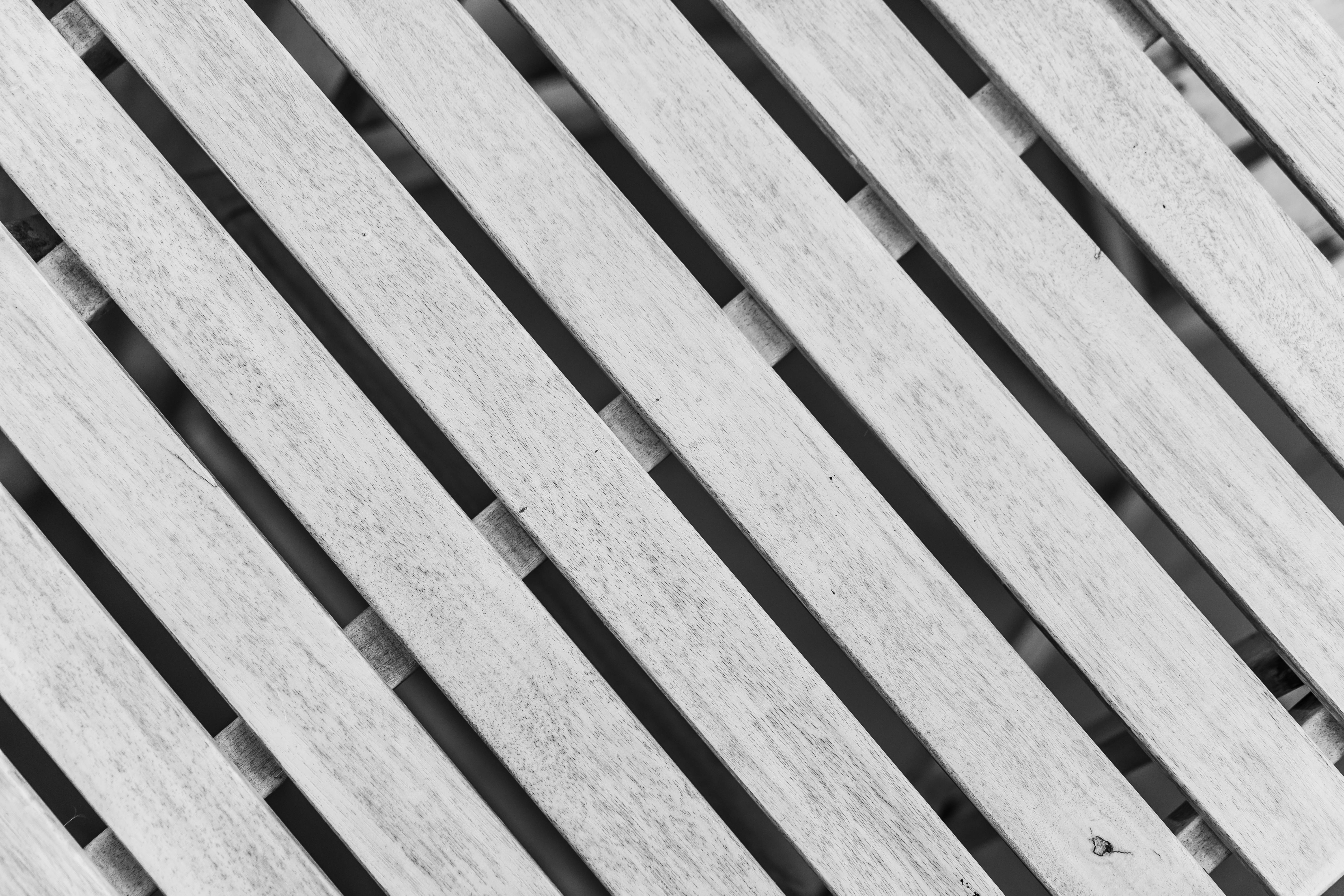 natural white wood texture, weathered white wooden bench, diagonal slats, 5K Desktop Wallpaper