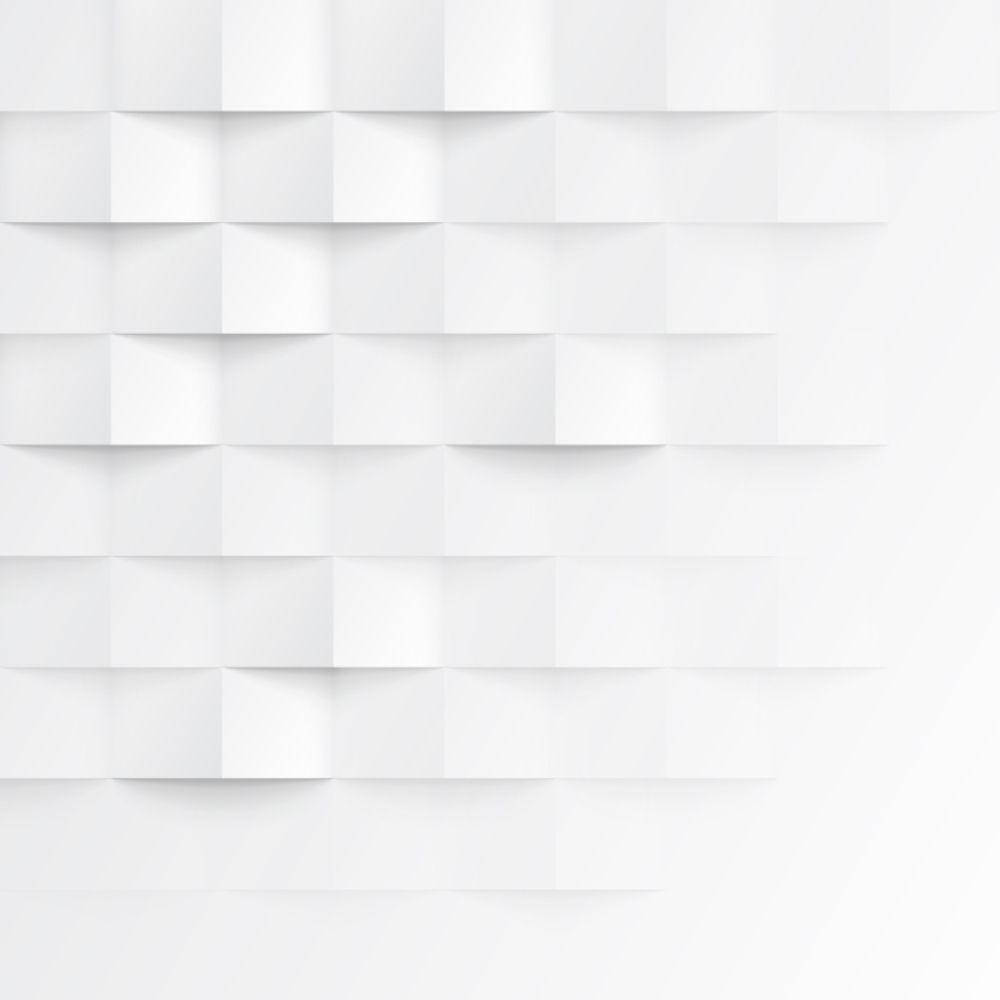 white geometric wall, folded paper-like squares, soft shadows, SD Desktop Wallpaper