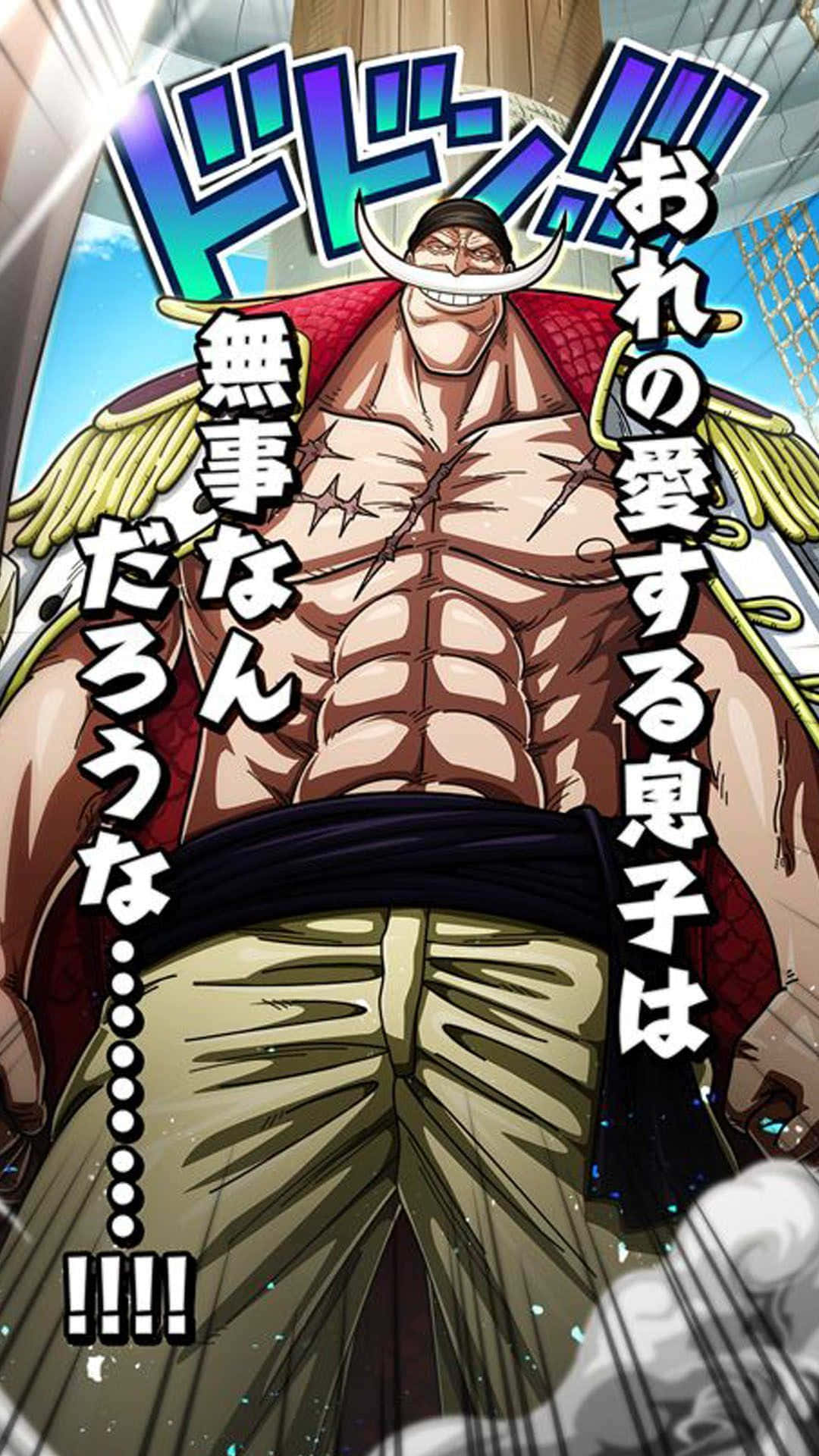 Whitebeard, anime pirate, white mustache, Full HD Phone Wallpaper