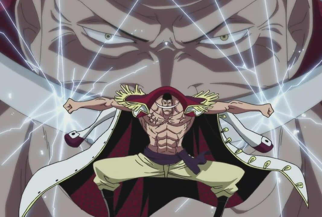 Whitebeard, red cape, yellow hair, SD Desktop Wallpaper