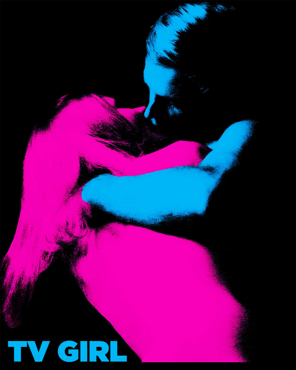 TV Girl, neon, bold pink, SD Phone Wallpaper