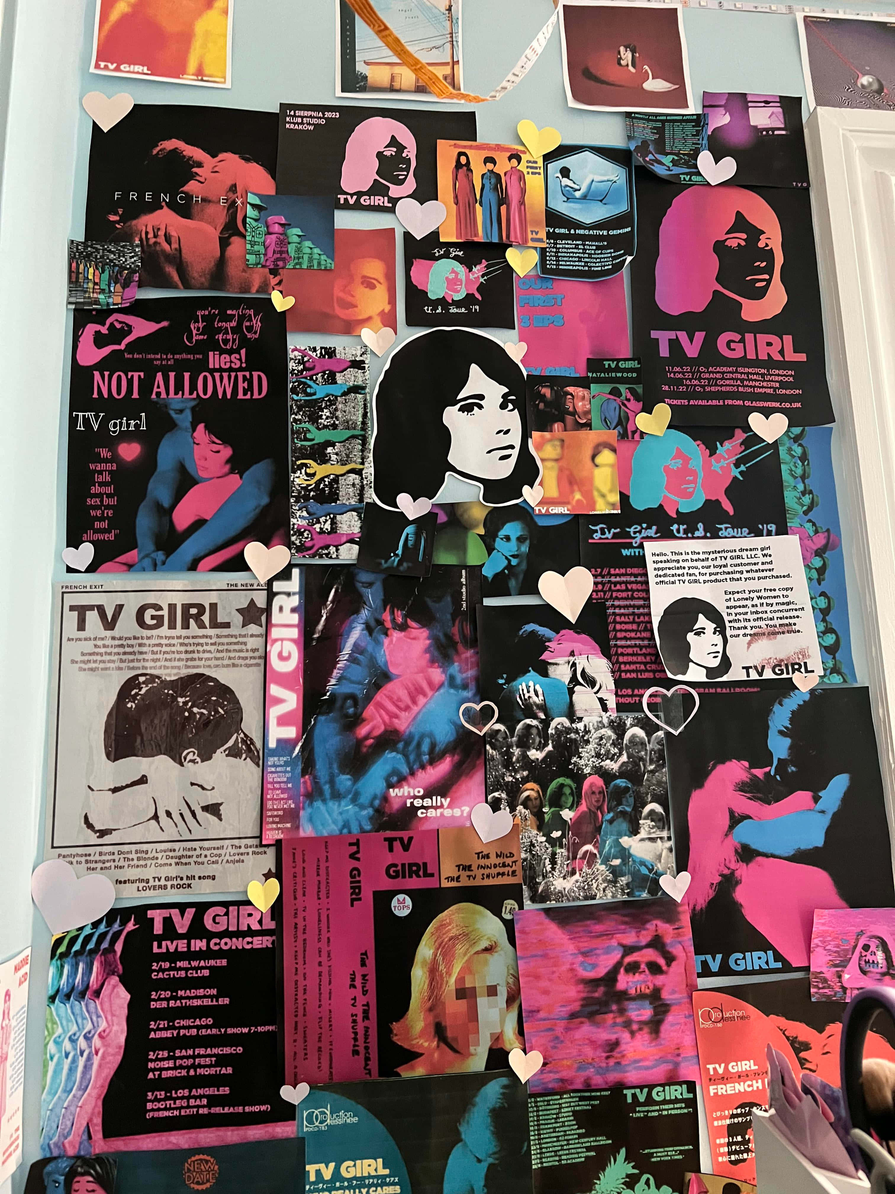 TV Girl, band posters, artwork, 4K Phone Wallpaper
