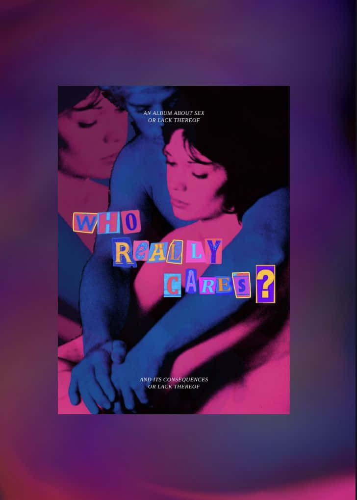 Who Really Cares Tv Girl, neon pink, neon blue, SD Phone Wallpaper