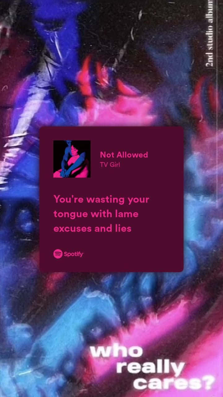 TV Girl, Spotify app, Not Allowed, HD Phone Wallpaper