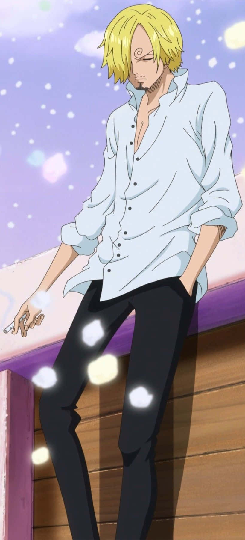 Whole Cake Island, blonde anime man, white shirt, HD Phone Wallpaper