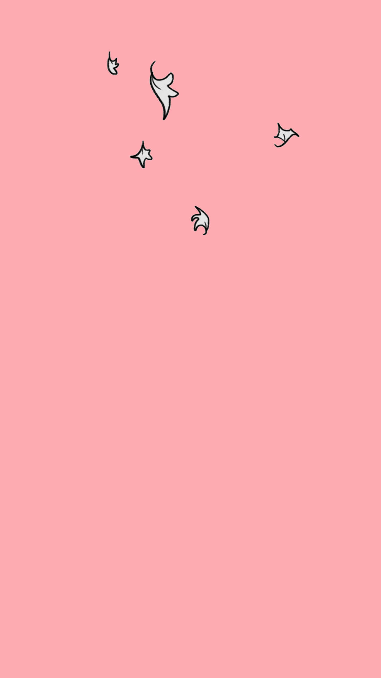 wholesome, pink leaves, soft pink background, Full HD Phone Wallpaper