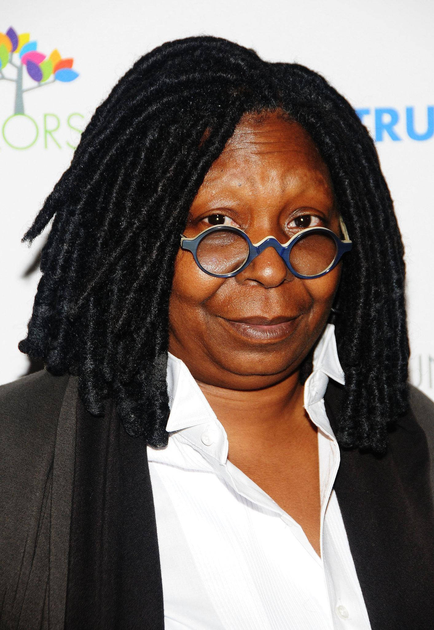 Whoopi Goldberg, black tuxedo, long black dreadlocks, Full HD Phone Wallpaper
